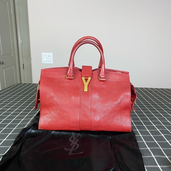 Yves Saint Laurent Handbags - Yves Saint Laurent Y Logo Handbag Satchel